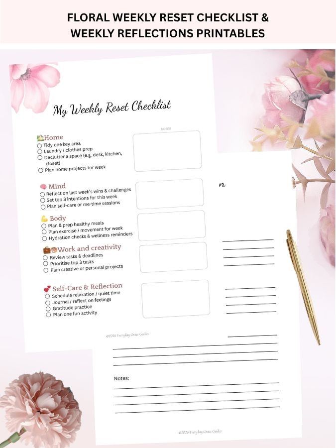 Floral Weekly Reset & Reflection