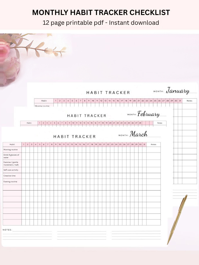Monthly Habit Tracker