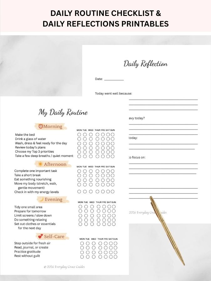 Daily Routine Checklist and Reflection Printable (DRCRPP)
