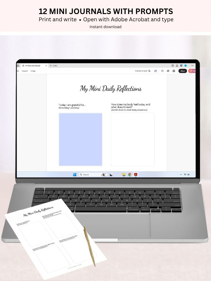 12 Mini Journals With Prompts