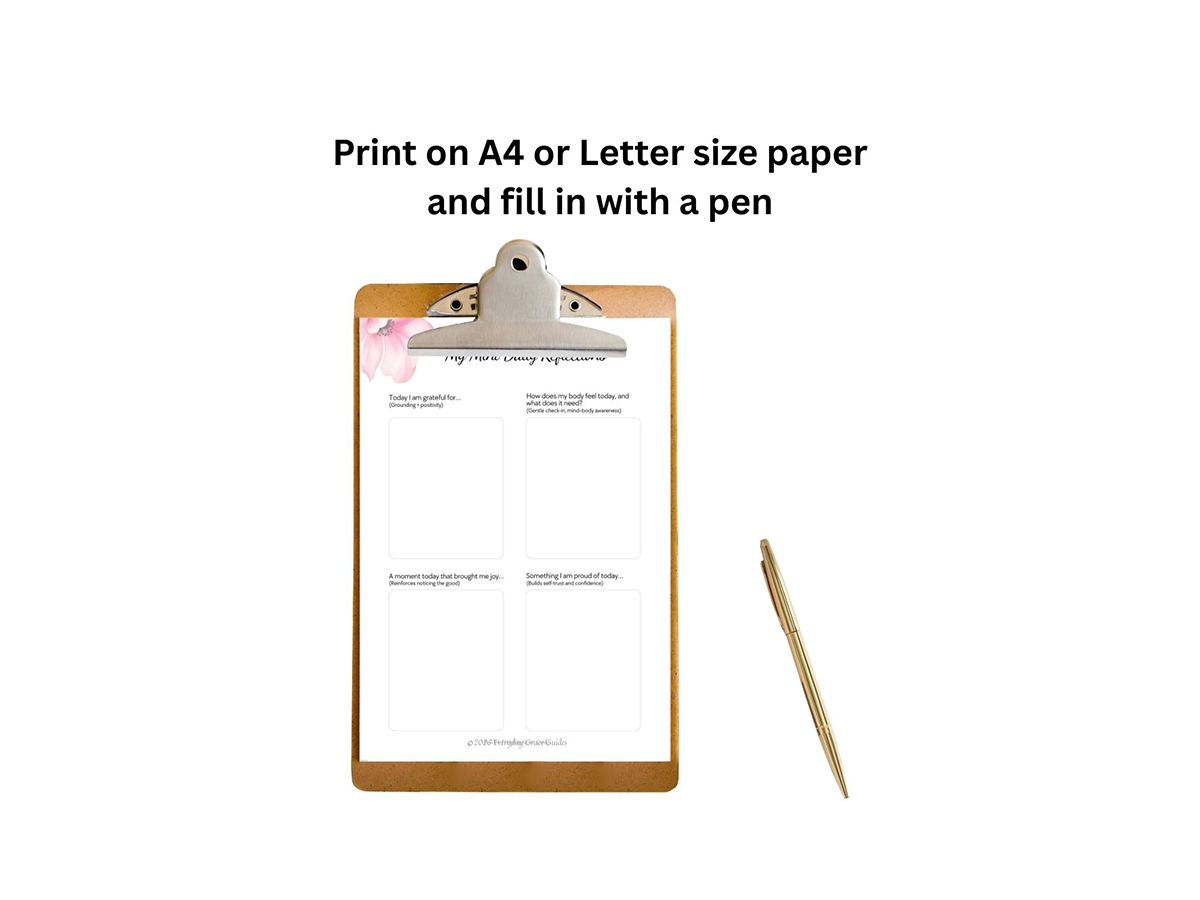 Floral Mini Journals With Prompts Printable