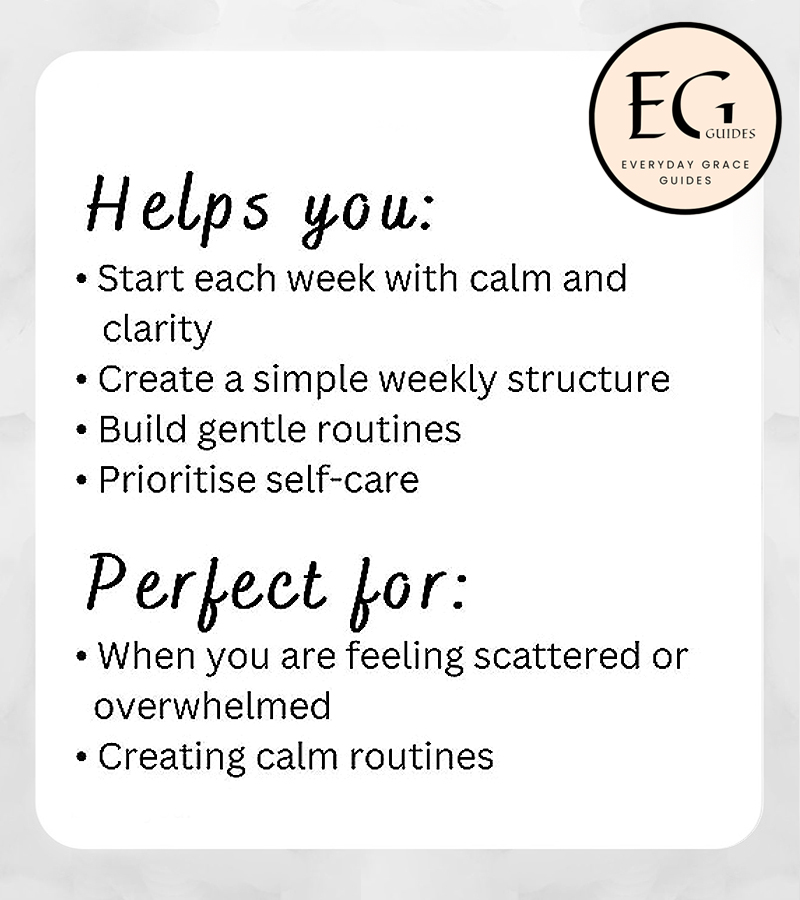 Floral Weekly Reset and Reflection Benefits