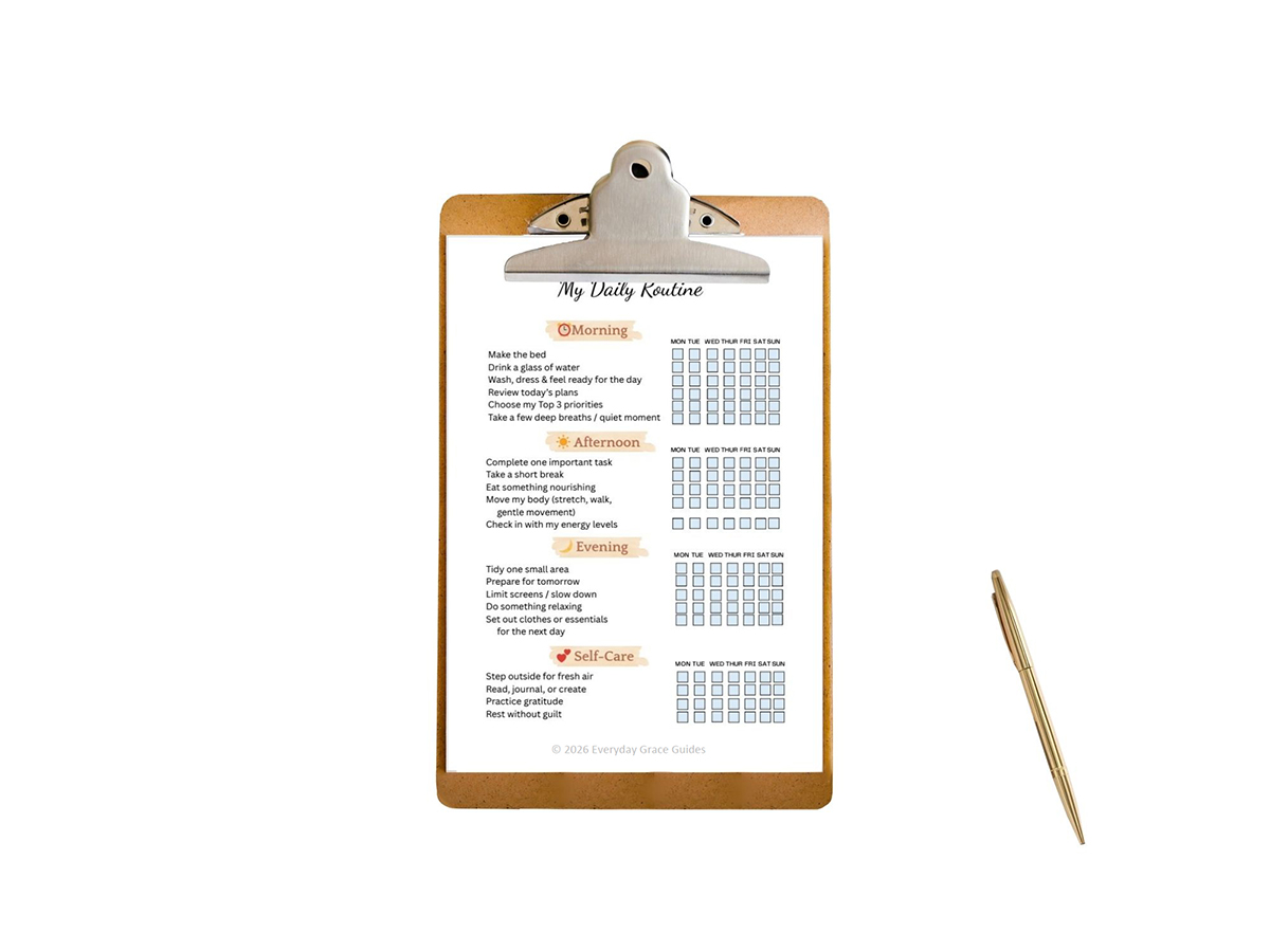 Daily Routine Digital Checklist