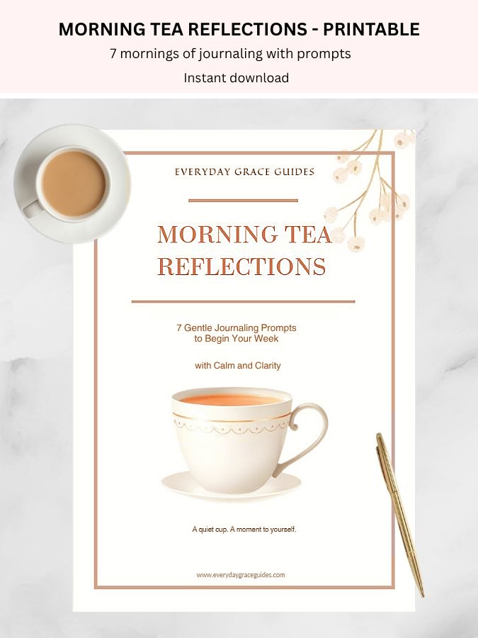 Morning Tea Reflections Printable Journal - For Midlife Women