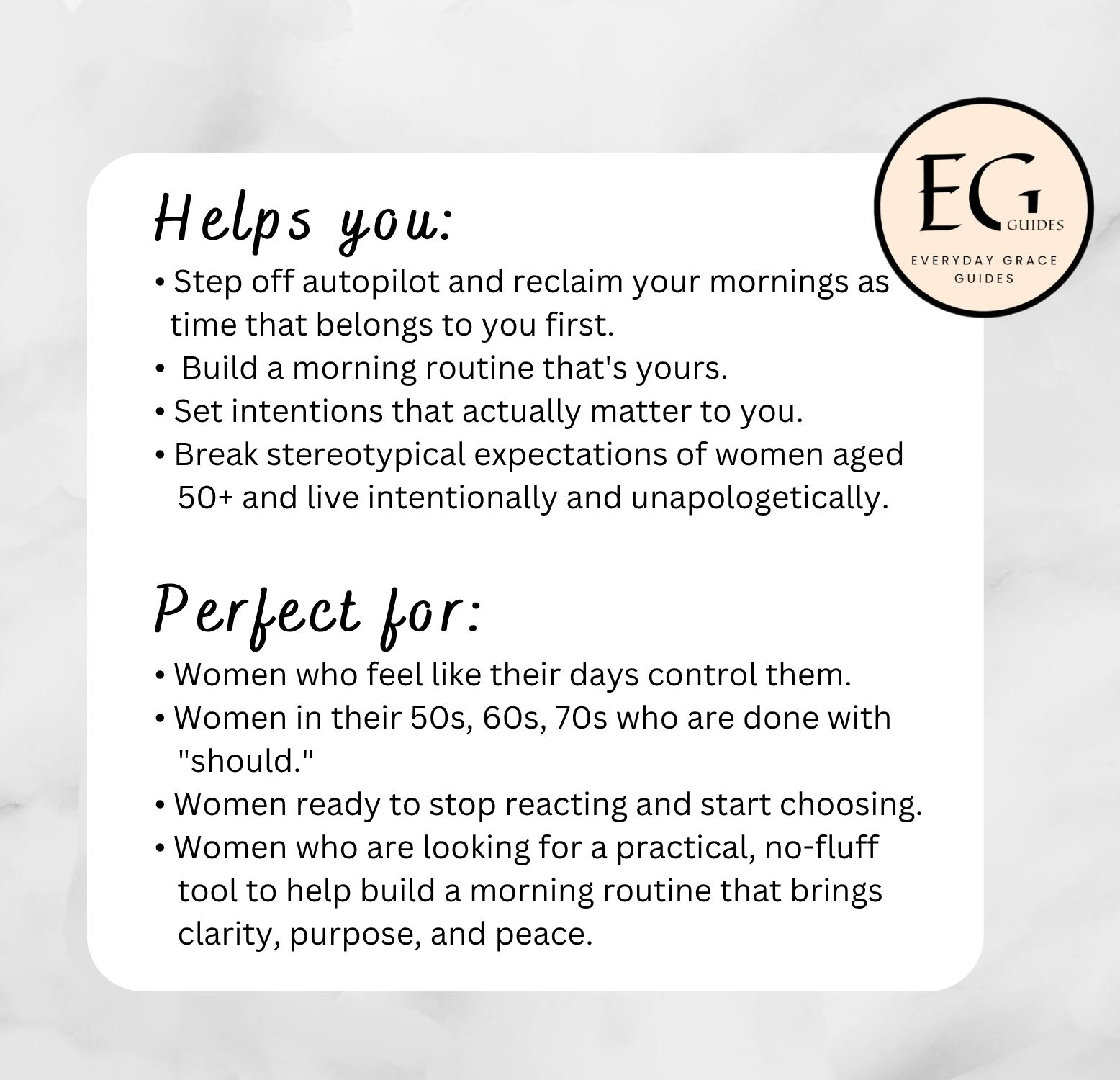 The Midlife Morning Reset - Self-Care Journaling Prompts - Benefits